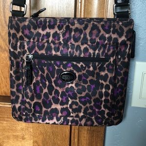 Coach cheetah print crossbody in gently used cond.